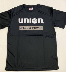 UNION◆76lubricants●76 ルブリカンツ 半袖クイックドライ Tシャツ◎L サイズ◎ブラック◎長期保管デッドストック・未使用品◆タグ付き