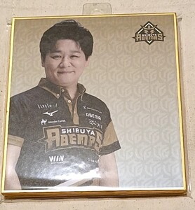 Mリーグ24-25 渋谷ABEMASプレイヤーズミニ色紙セット　多井隆晴白鳥翔松本吉弘日向藍子　麻雀