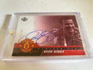 2001 Upper Deck マンチェスターユナイテッド Ryan Giggs Auto オート Auto Manchester United ギグス 直書き