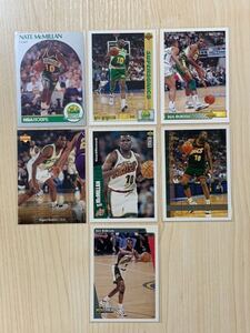 NBA Trading Card Nate McMillan Set of 7 Upper Deck NBA Hoops 90-98 ネイトマクミラン 7枚セット 90年代 Seattle SuperSonics