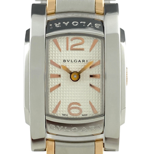 ブルガリ BVLGARI アショーマ AA26S 腕時計 SS PG クォーツ シルバー レディース 【中古】