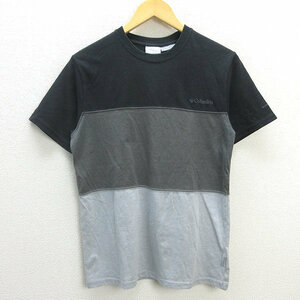 z■コロンビア/Cloumbia PM1365 3カラー コットンTシャツ【M】黒灰/men