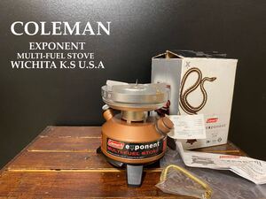 ☆未使用☆コールマン☆Coleman★exponent/MULTI-FUEL★STOVE/ストーブ★シングルバーナー!【カード・ジェネレータ・元箱 有！】超超希少！