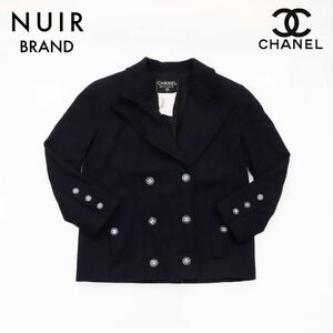 シャネル CHANEL ジャケット ウール ネイビー