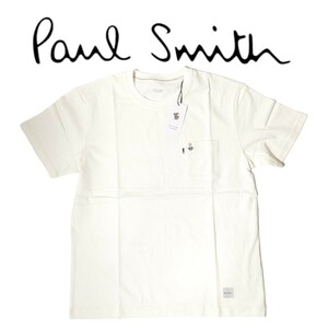 新品 ポールスミス Paul Smith 半袖Tシャツ L アーティストストライプ うさぎ ラビット 兎 オフホワイト メンズ 春 夏