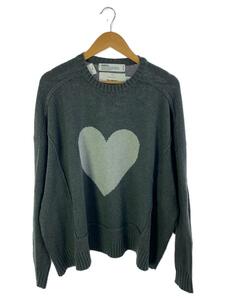 DAIRIKU◆23SS/ Heart Pullover Knit/FREE/コットン/GRY/K-6