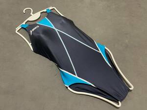 ★アシックス 女子 競泳水着 ALS348 スプラッシャー サイズO XL SPLASHER ハイカット レディース asics 高速水着 Fina speedo arena