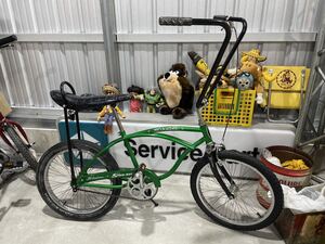 schwinn stingray 緑 復刻 シュウィン スティングレイ マッスル バイク ローチャリ ビンテージ フレーム 20インチ BMX 自転車 オールド