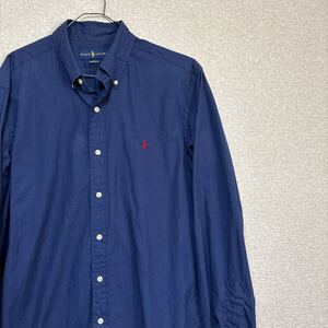 RALPH LAUREN ラルフローレン ボタンダウンシャツ　CLASSIC FIT 無地　長袖シャツ　メンズM