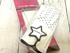 ■未使用品 TIGORA ティゴラ 両手用 ゴルフ ネイルスルー グローブ Mサイズ 全天候対応 ★