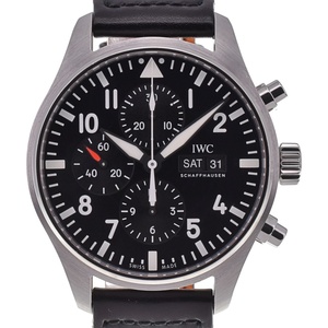 IWC SCHAFFHAUSEN IW377709 パイロットウォッチ クロノグラフ デイデイト 自動巻き メンズ 美品 保証書付き M#132100