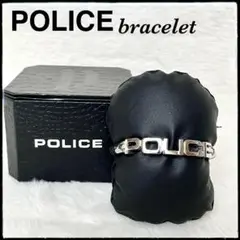 【新品】POLICE ポリス ブレスレット バングル メンズ ロゴ イタリア