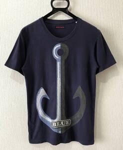  ＊ ブルーブルー BLUE/BLUE 聖林公司 HRM ビック碇 プリント 半袖 Tシャツ トップス 日本製 1/S 　　　BJBJ.E