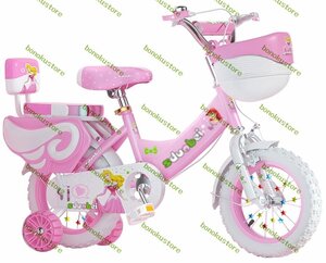 子供用自転車の男の子と女の子、12インチ軽量キッズバイク調整可能なサドルを備えたデュアルフロントブレーキとリアブレーキ