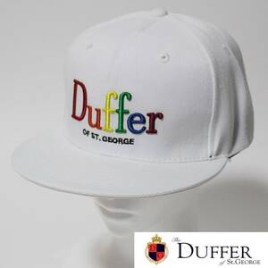 新品 The Duffer ダファー 立体ロゴ刺繍 フラットキャップ フラットバイザー　Ｋ1881