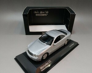 PMAミニチャンプ 1/43 メルセデスベンツ CL クーペ 1999 シルバー　430038024