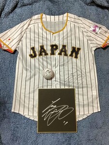 WBC 侍ジャパン 大谷翔平 直筆サインユニフォーム 直筆サインボール 直筆サイン色紙セット　ロサンゼルスドジャース JAPAN