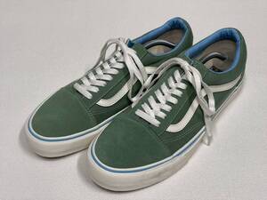 VANS OLD SKOOL 緑系 スエード キャンバス US12 (30cm) バンズ VR3CUSH オールドスクール アメリカ企画限定!!