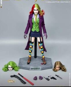 ☆新品 1/6 レディジョーカー　女性アクションフィギュア　ヘッド×３　JOKER　BATMAN WOLFKING　未使用