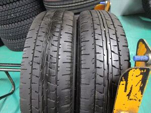 送料無料　155R13　8PR　DUNLOP　VAN01　2020年製　2本セット　5mmぐらい