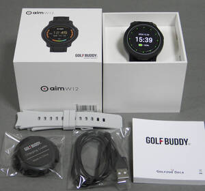 ★中古品★GOLFZON GOLFBUDDY aim W12 ゴルフゾン ゴルフバディ GPSゴルフウォッチ