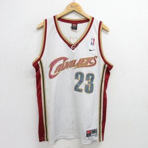 【30%OFF】XL/古着 ナイキ NIKE ビンテージ タンクトップ メンズ 00s NBA クリーブランドキャバリアーズ レブロンジェームズ 23 メッシ 3OF