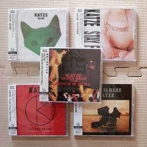 完売品 新品未開封 HMV 限定盤「KATZE CD 5枚セット」BLIND STAY FREE LOVE IS HERE Good Time Bad Times GOD SAVE THE ROCK