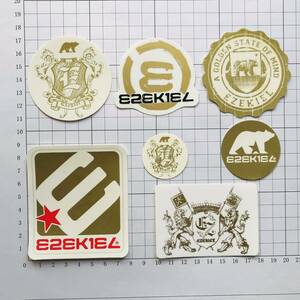 Ezekiel Clothing SK8 7pieces Mix ステッカー イズキール クロッシング ロゴ & トレードマーク 8枚セット ステッカー スケートボード