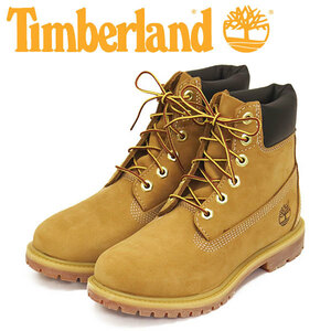 Timberland (ティンバーランド) 10361 6in PREM WP BT 6インチプレミアムウォータープルーフブーツ レディース Wheat Nubuck TB308 US6-約2