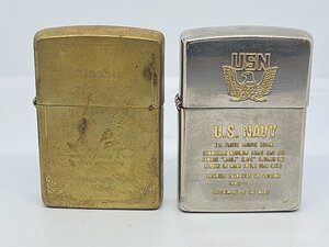 ★ Zippo ジッポ 1993年製 USN U.S.NAVY など ジッポー ライター 2点セット ※本体のみ