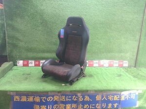 三菱 ランサー GSR EVO4 エボ4 CN9A レカロ 運転席 シート レール（錆有り）・バックル付 ヘタリ・汚れ・色褪せ ★大型・個人宅配送不可★