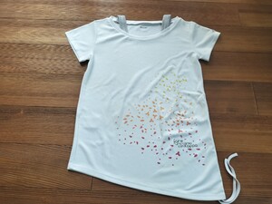 カッパ Kappa Tシャツ 半袖 Mサイズ ホワイト 花びら柄