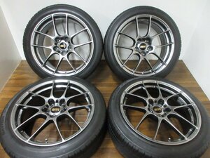 【送料無料・税込み】BBS RF 18in8J+43 5穴PCD114.3 DAYTON DT30 225/45R18 クラウン マークX ジオ 他