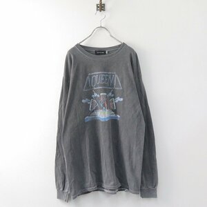 グッドロックスピード GOOD ROCK SPEED QUEENプリントTシャツ Fチャコール トップス バンド カットソー【2400013785297】