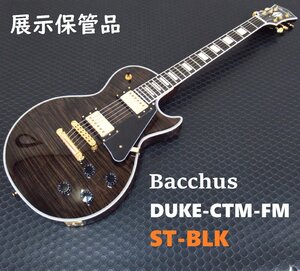 【展示保管品】Bacchus DUKE-CTM-FM ST-BLK ~See-Through Black~　エレキギター バッカス ギグバッグ付属 【保証付き】