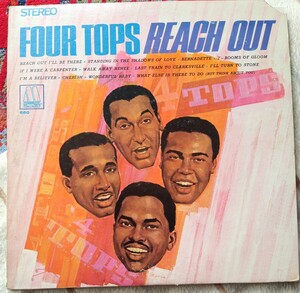 usLP FOUR TOPS /RE ACH OUT 1967年発売 マト U4RS-5746-1E U4RS- 5747-1 E ジャケット右上にカツト 