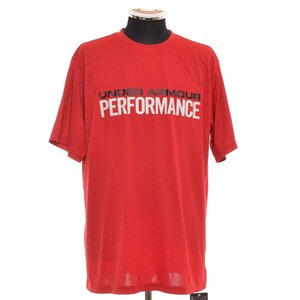 ◆485736 未使用品 UNDER ARMOUR アンダーアーマー UA ◆Tシャツ 半袖 プラクティスシャツ ★ サイズXL メンズ レッド