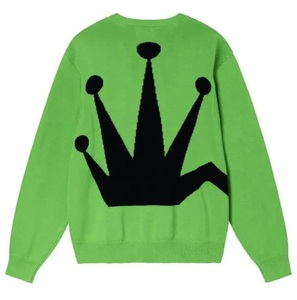 即決 未使用【STUSSY】ステューシー BENT CROWN SWEATER 緑 L 新古