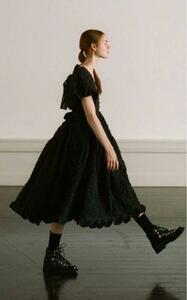 美品 CECILIE BAHNSEN セシリーバンセン Maya dress ロングワンピース パフスリーブ