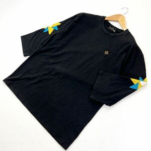 aldies ☆ 一枚で主役級◎ デザイン◎ 七分袖 Tシャツ カットソー ブラック M アウトドア フェス ユニーク 街着 アールディーズ■S1355