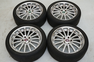 希少サイズ WORK製 アルミ 19インチ 5H PCD120.65 ブリヂストン レグノ GR-XI 245/40R19 2016年製 中古4本セット ジャガー [CW05-2302]