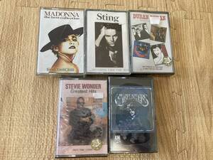 デッドストック　US版 洋楽 カセットテープ まとめて madonna sting duranduran steviewonder carpenters再生未確認 シュリンクのまま