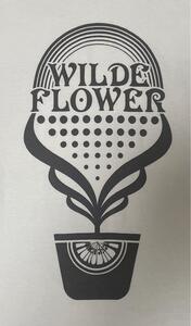 サイケデリックTシャツ Wild Flower White L