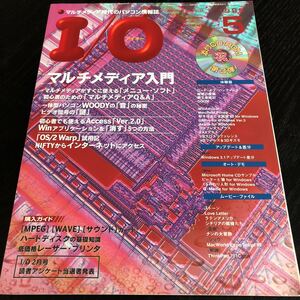 リ77 IO アイオー 1995年5月 パソコン活用誌 Windows インターネット アダプター 資料 機能 ソフト 使い方 電子 ディスク CD-ROM