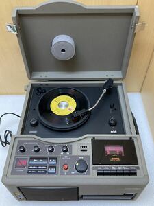 HY0951 COLUMBIA　GP-25　カセットレコードプレーヤー　コロンビア　オーディオ機器　レコード／テープ／CD再生OK 現状品　0417
