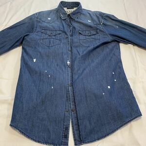 メンズ　ARMANI JEANSデニムシャツ サイズＬ　