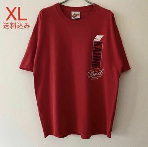 古着 Vintage 00s Kasey Kahne Bud NASCAR Tee XL Red レッド Tシャツ ビンテージ ナスカー 大判プリント 00年代 レイシング カー