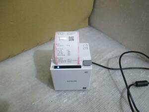 [EP06]美品★EPSON TM-m10 621 Model:M332B スタイリッシュコンパクトレシートプリンター（ホワイト）★