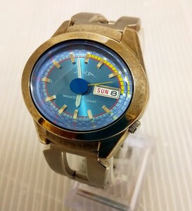 稼働品 新品電池交換済 SEIKO セイコー ALBA AKA メンズ腕時計 アルバ V743-5A10アンティーク 腕時計 カレンダーも合わせてあります