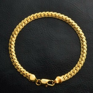 喜平ブレスレット メンズ ブレスレット 喜平　シルバー925 18KGOLD SILVER FILLED ブレスレット 18K ブレスレット ブレス 金